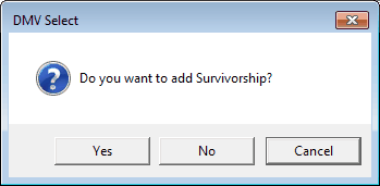 TTLISS Survivorship Popup message