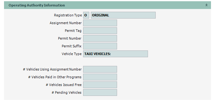 Motor Carrier - Pending Inquiry-Detail