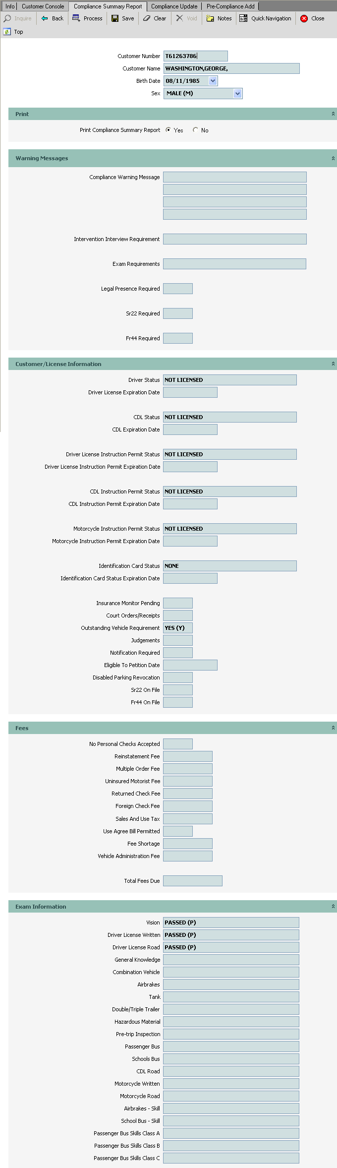 ComplianceSummaryReport