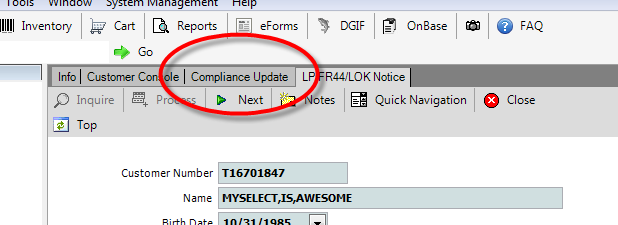 ComplianceUpdate