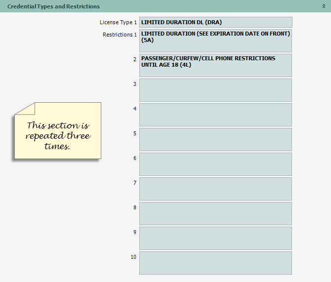 DriverStatusInquiry_07_CredentialTypesAndRestrictions