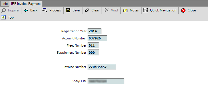 IRP Invoice Payment Transaction