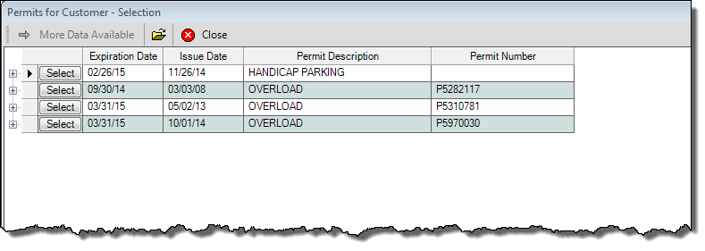 PermitsforCustomerSelection