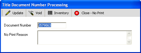 TitleDocumentNumberProcessing